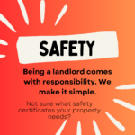 "Landlord certificate confirming property compliance with building safety and maintenance regulations"